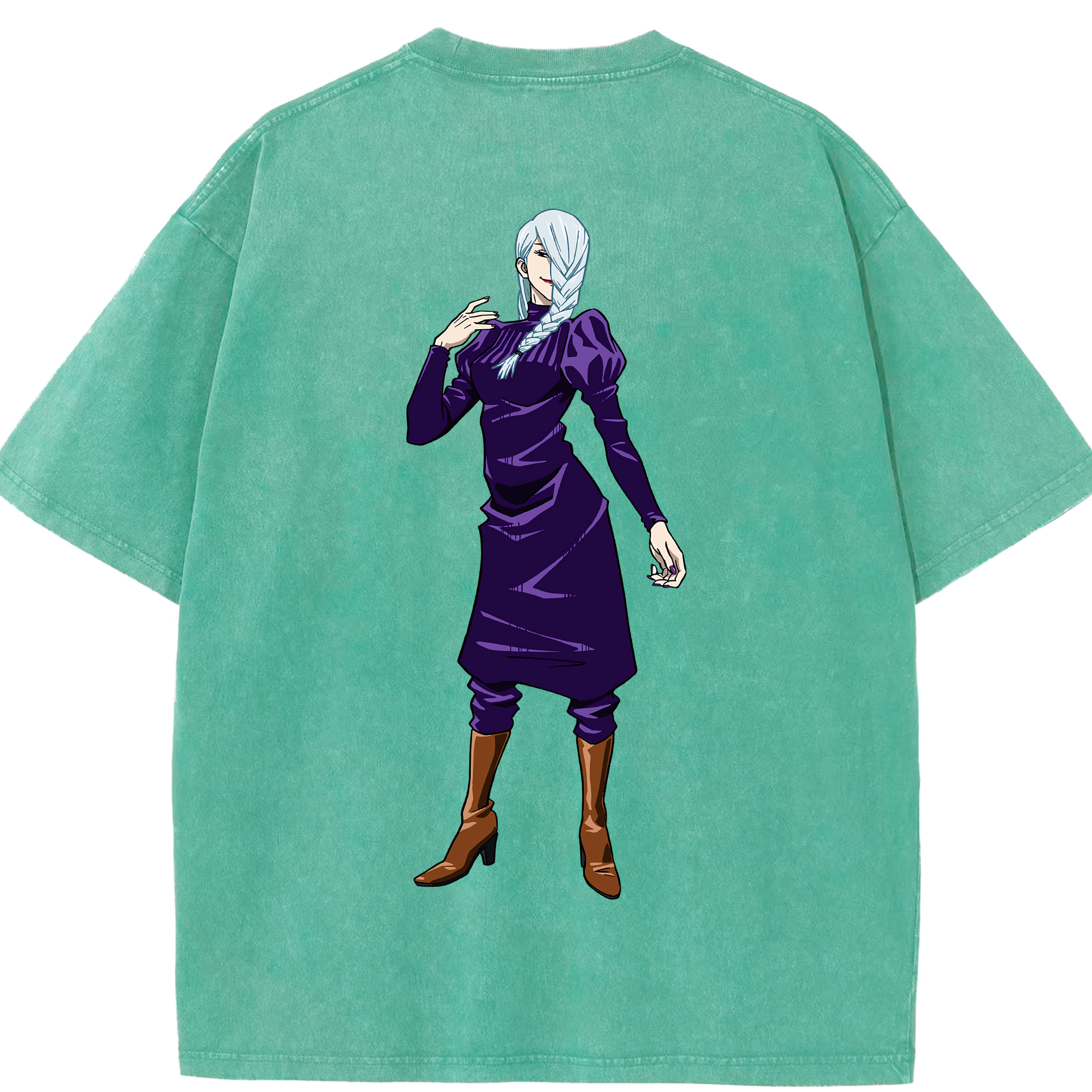 （画像用） 呪術廻戦 Jujutsu Kaisen 綿100% ヴィンテージ風 半袖Tシャツ（背面プリント）